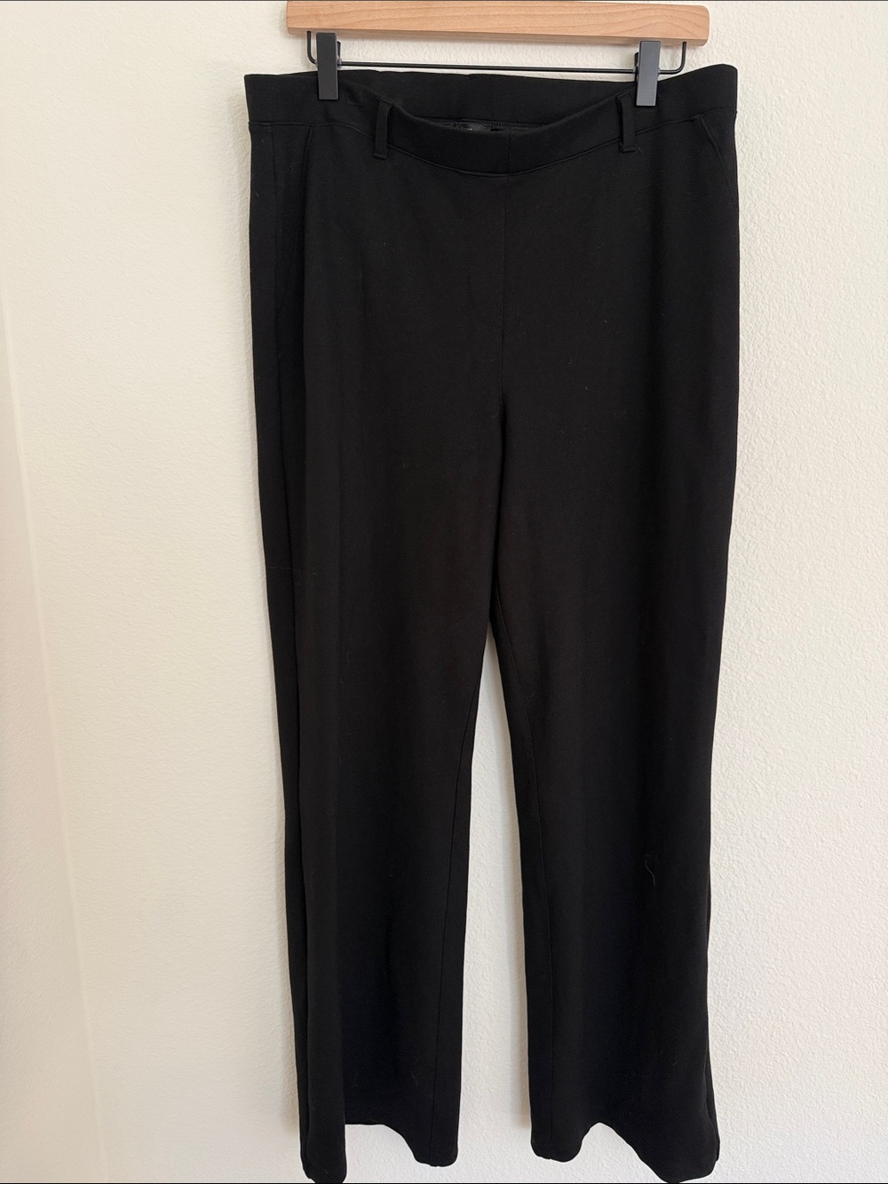 Quince Black Straight-Leg Trousers